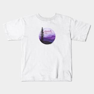 Purple Mountains Kids T-Shirt